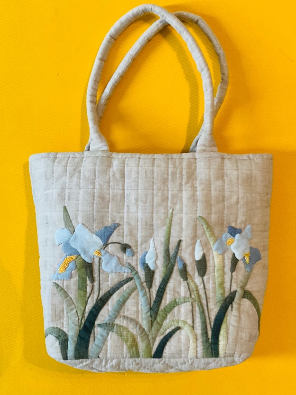 Handmade fabric tote bag